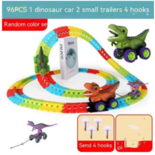 Children's Roller Coaster Dinosaur Track Electric Plastic Toy