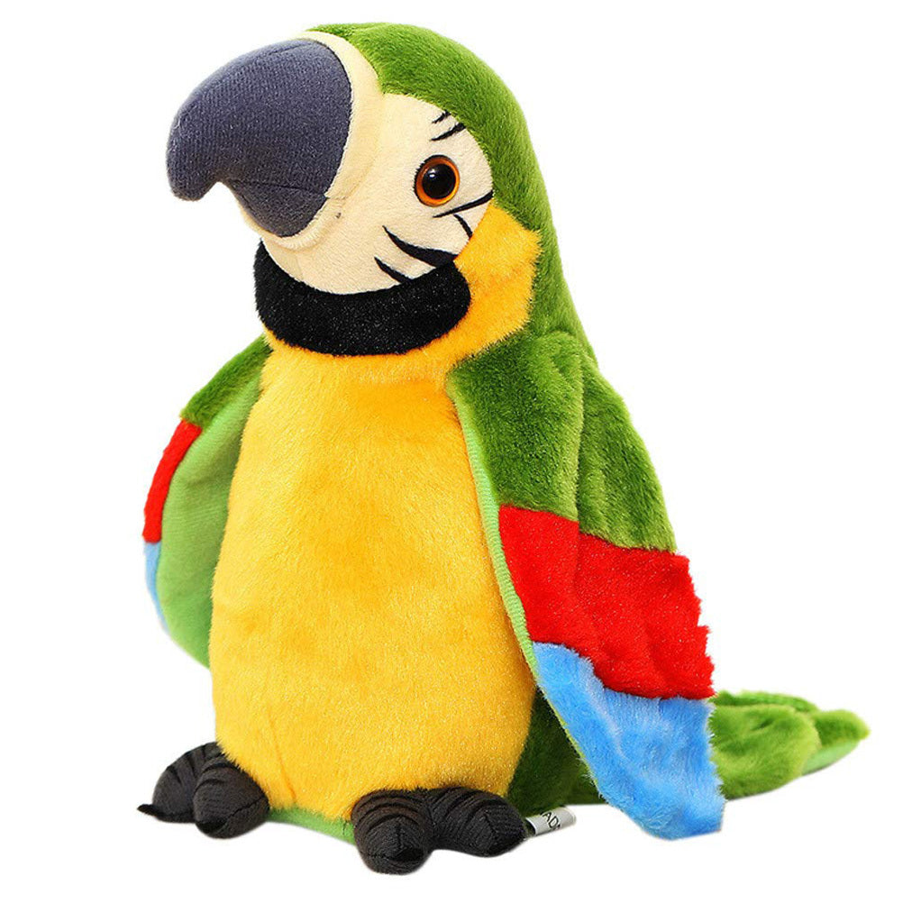 Electric Talking Parrot Plush Toy Cute Speaking Record Repeats