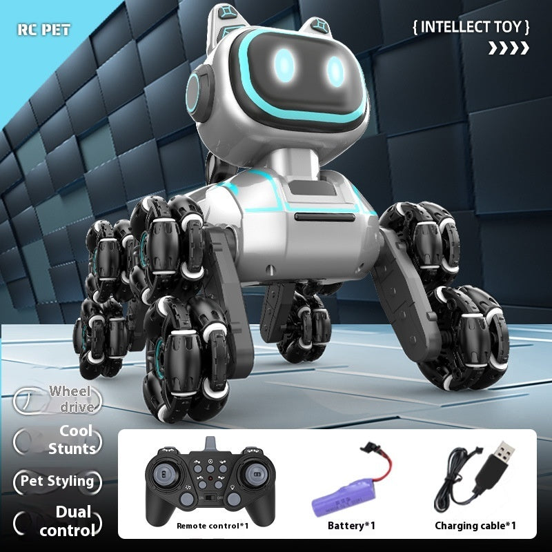 Light Music Rechargeable Robot Dog Educational Toys Children's Remote Control Car