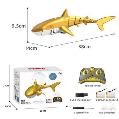 2.4G Remote Control Water Jet Shark Funny Water Spray Simulation Whale Animals Submarine Remote Control Fish