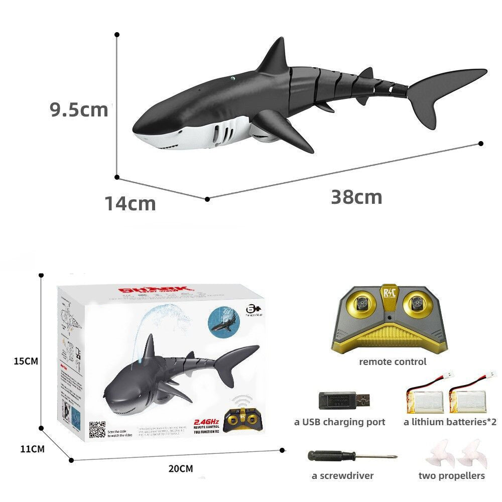 2.4G Remote Control Water Jet Shark Funny Water Spray Simulation Whale Animals Submarine Remote Control Fish