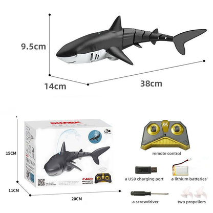 2.4G Remote Control Water Jet Shark Funny Water Spray Simulation Whale Animals Submarine Remote Control Fish