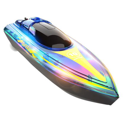 Luminous Remote-control Ship High-speed Speedboat LED Glare Remote Children Ship Model