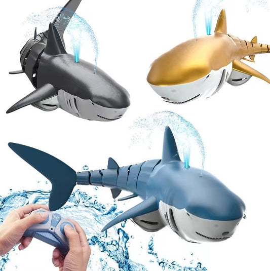 2.4G Remote Control Water Jet Shark Funny Water Spray Simulation Whale Animals Submarine Remote Control Fish