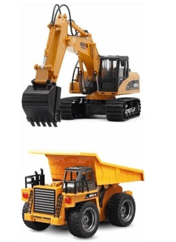 Channel remote control excavator alloy version 2.4G wireless remote control vehicle engineering vehicle excavator children's toys