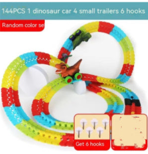 Children's Roller Coaster Dinosaur Track Electric Plastic Toy