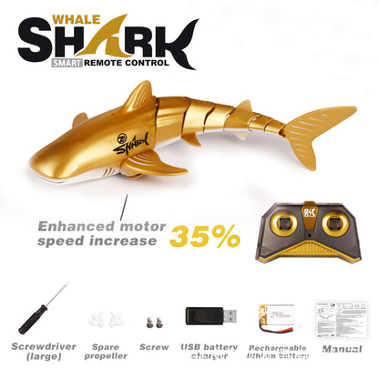 2.4G Remote Control Water Jet Shark Funny Water Spray Simulation Whale Animals Submarine Remote Control Fish