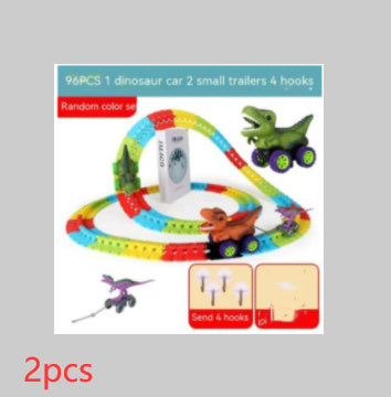 Children's Roller Coaster Dinosaur Track Electric Plastic Toy