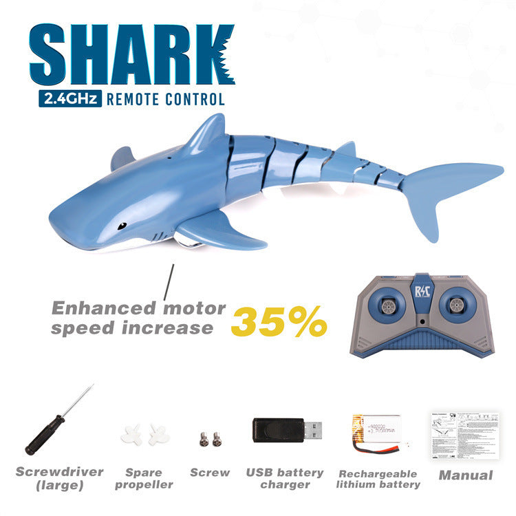 2.4G Remote Control Water Jet Shark Funny Water Spray Simulation Whale Animals Submarine Remote Control Fish